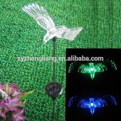 Hot sale plastic solar stick light with five-pinot star in garden lights