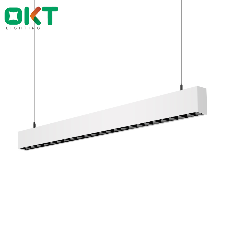 high ceiling coffer shop clear style 4ft led pendant linear light fixture