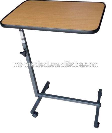movable overbed table portable hospital nursing table