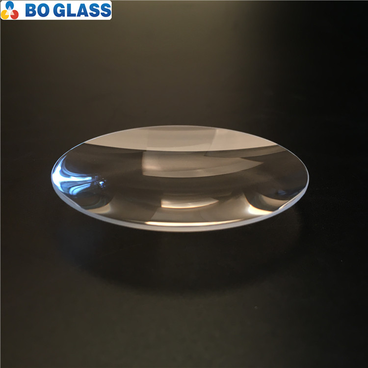 pressed borosilicate step plano convex glass lens with polished edge OD30mm