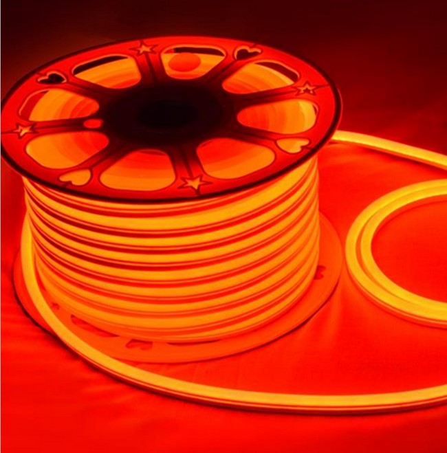 Outdoor 220V 230v 15x25mm IP65 3528 Flexible LED Neon Strip Light for Building Decoration