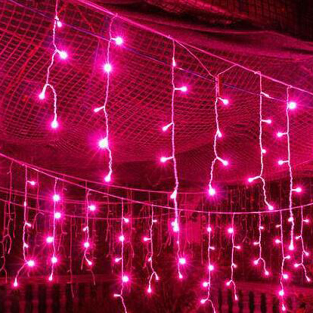 120 Led Curtain Lights for Decorations Christmas light LED Icicle Ice Bar Lamp LED fairy light