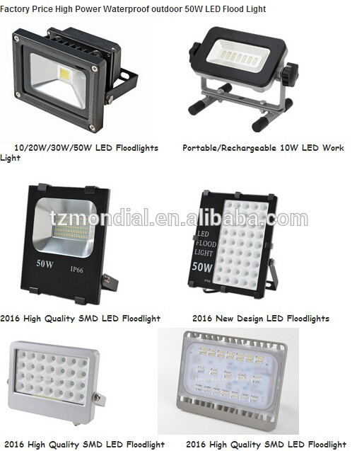 waterproof high lumen housing 20w 30w 50w 70w 100w led flood light