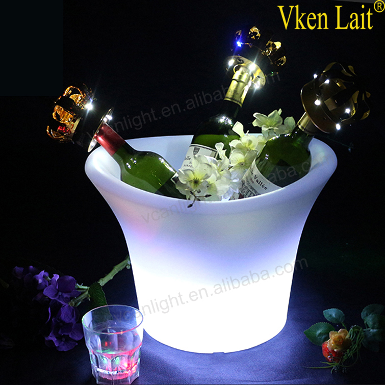 Acrylic waterproof outdoor light up lg wine cooler for wedding