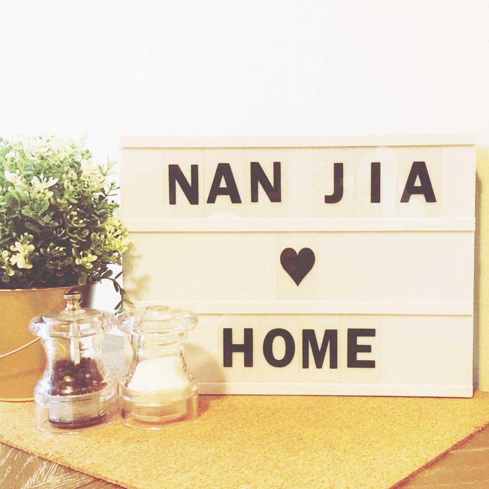 Christmas Gift Decorative Light Up Your Life A4 Size Cinematic Light Box with Letters and LED Light