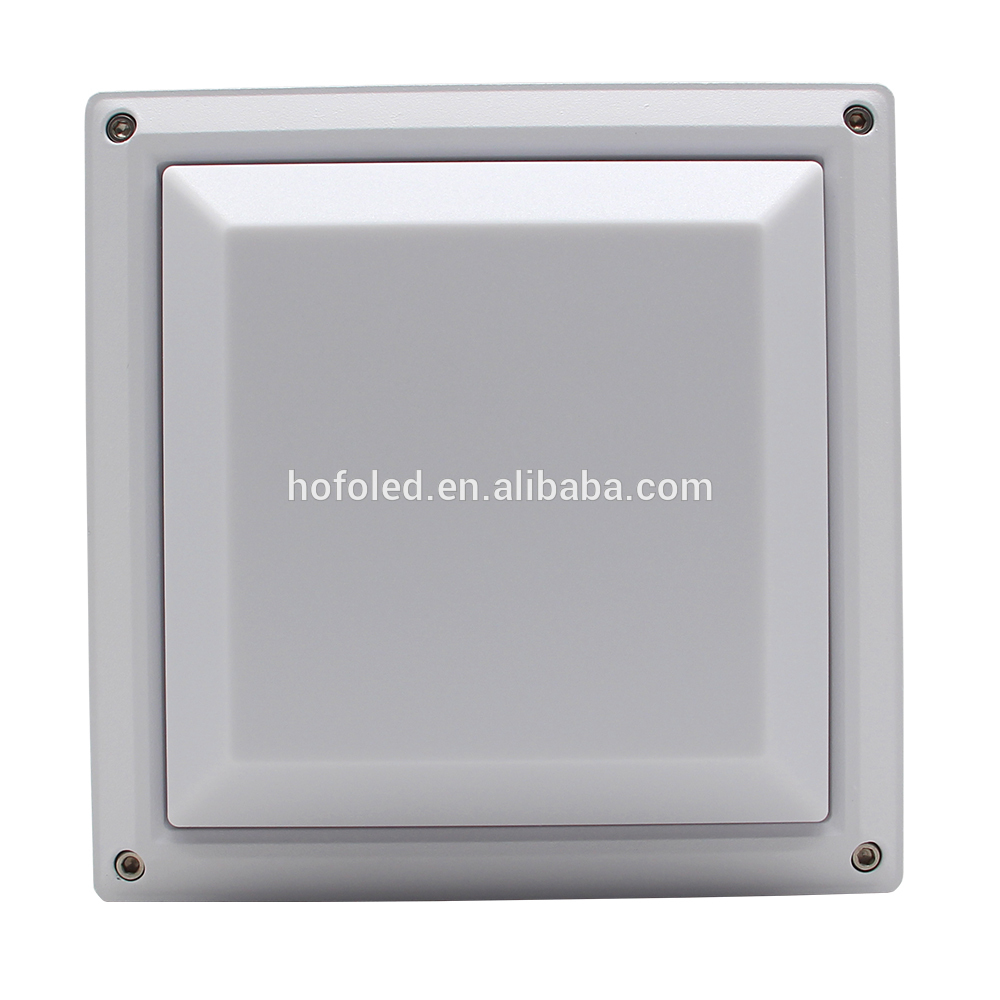 Aluminum IP65 Waterproof square 12w led ceiling light