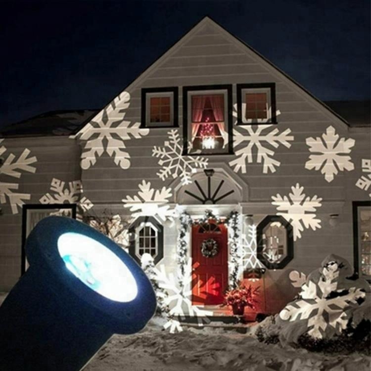 Outdoor led snowflake lamp christmas party laser projector light