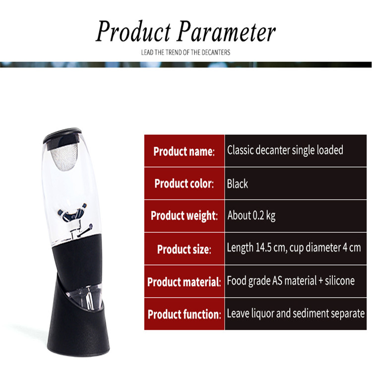 Mini Red Wine Aerator Filter Magic Decanter Essential Wine Quick Aerator Wine Hopper Filter bar Essential Equipment Set