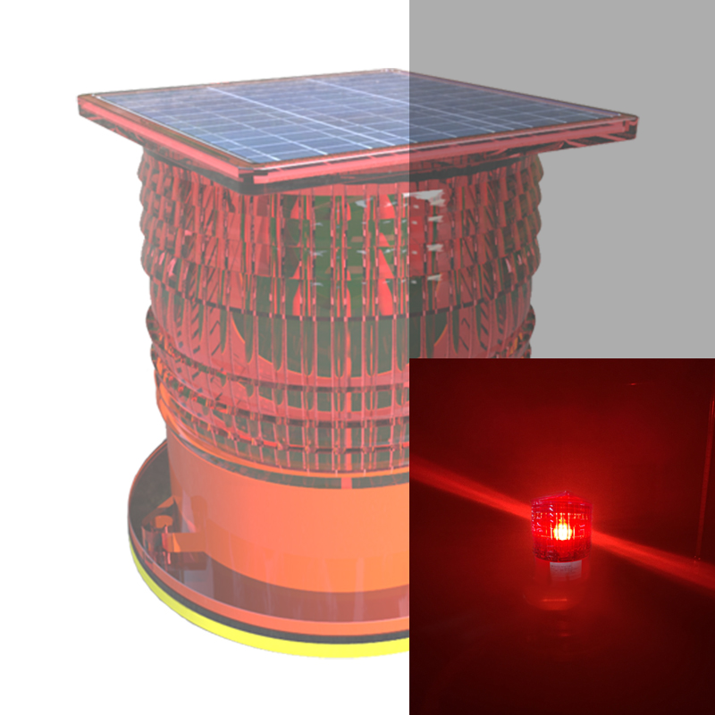 Solar Powered Led Tower Obstruction light GSM Telecom Aviation Obstacle Aircraft Warning Light