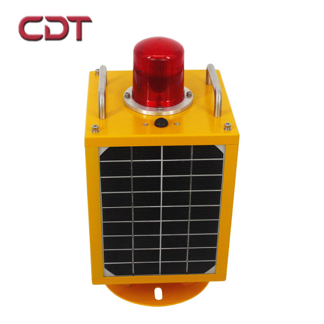 solar power aviation warning lamp for mast wls/32cd Low intensity solar led obstruction lights