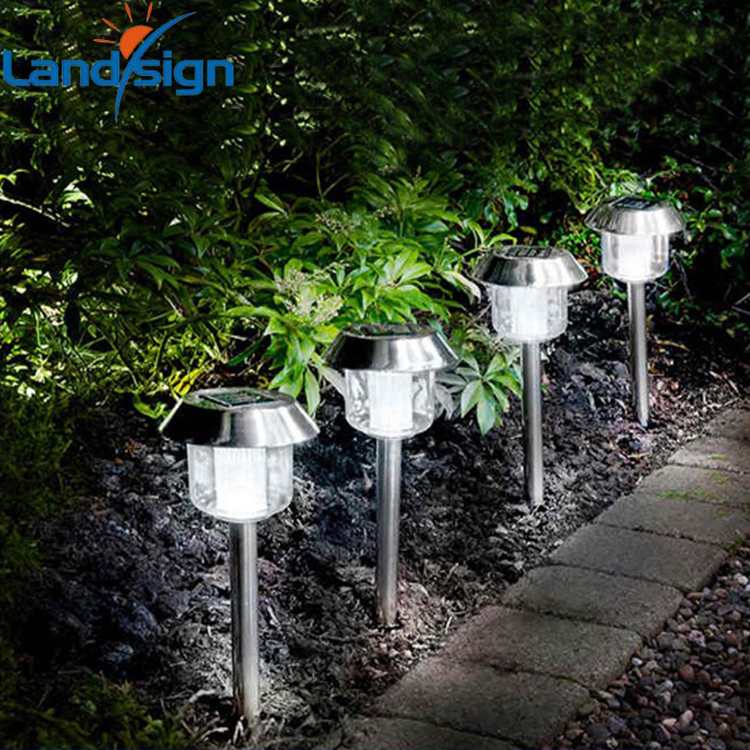 2016 cixi landsign hot sale garden solar lamp XLTD-300A stainless steel solar path light