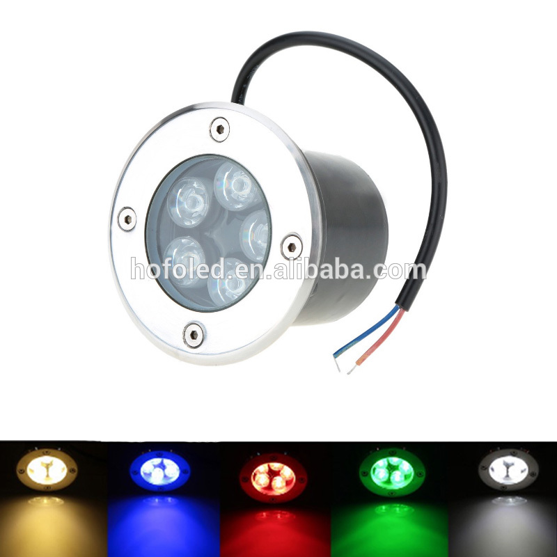 single color rgb 5W Outdoor IP67 Underground LED Inground Light