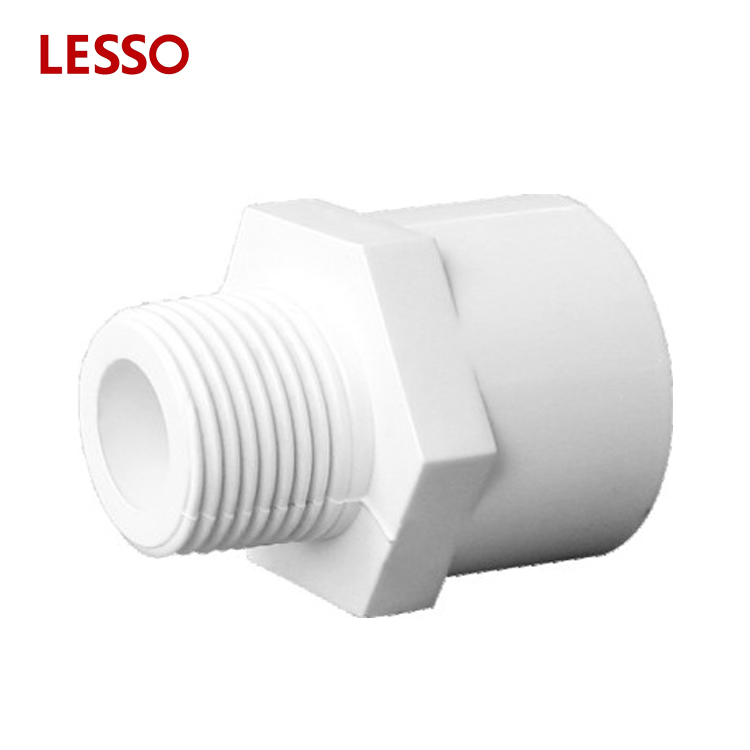 LESSO PVC Pipe Fittings male thread adapter pvc male thread adapter