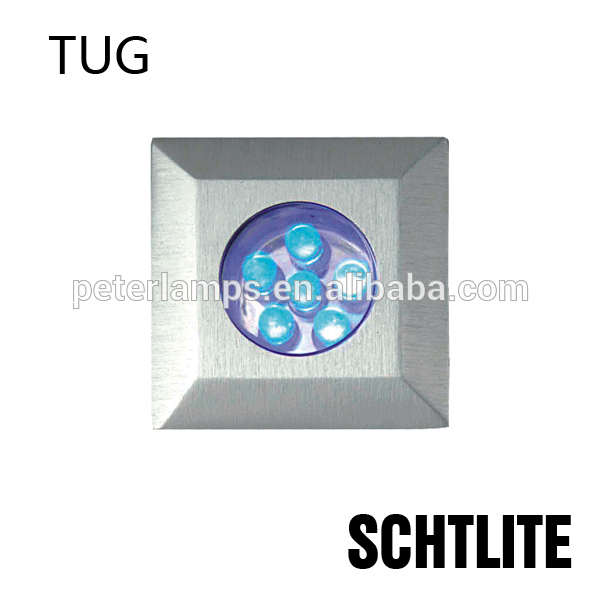 TUG 1W 0.5W LED square 12V inground light