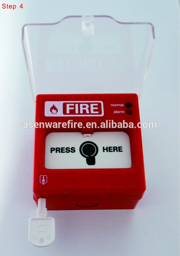 Fire alarm indicator by 2 LEDs