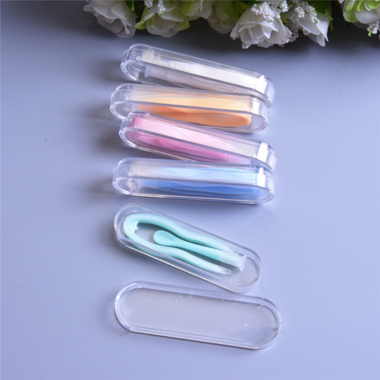 Color Random Contact Lenses Inserter Tweezer Eye Lenses Holder Case Remover Applicator Tool Box