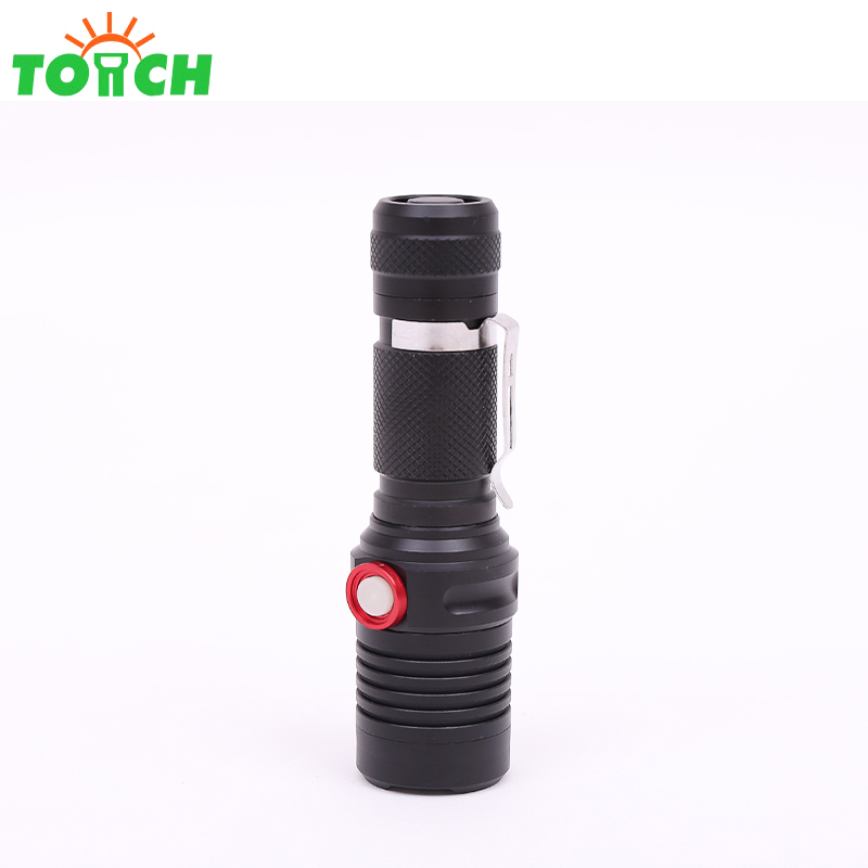 High quality tactical rechargeable led flashlight with usb charger