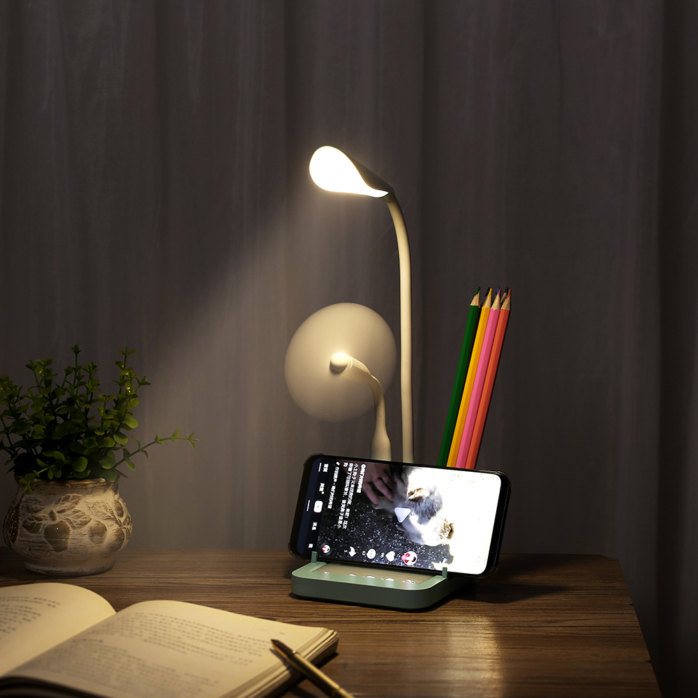 Functional hose desk reading lamp folding rechargeable desk lamp for kids