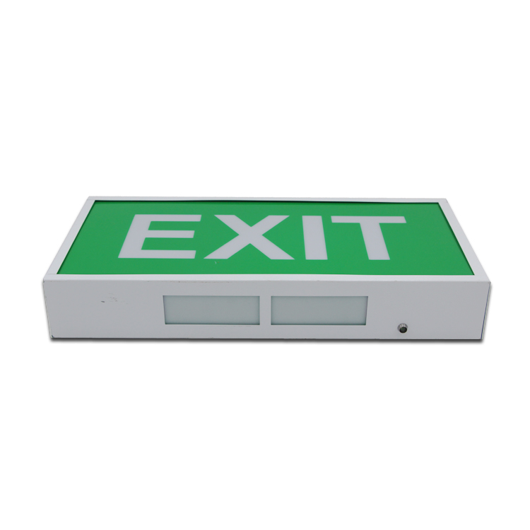 Top Selling LED Emergency Exit Sign Light Indoor 2 Hours Battery Backup Emergency Warning Light