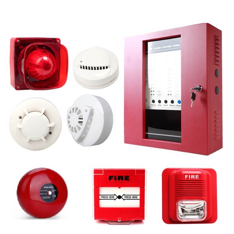 New pop Conventional 8-zones Fire alarm control center panel accept 2/4 wire smoke detector