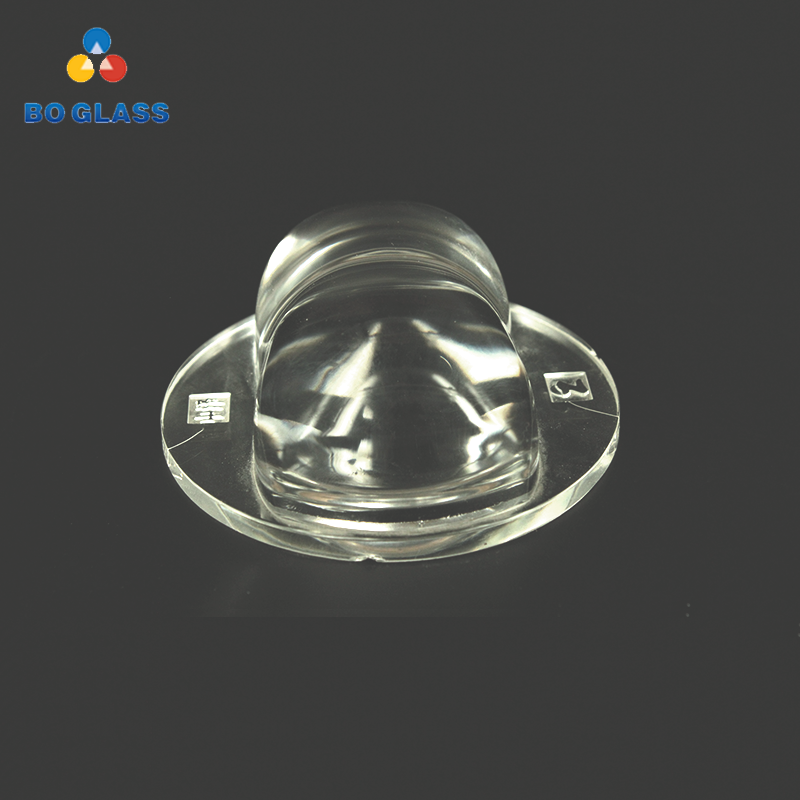 Customized Plane Convex Spot Light 100mm COB Glass Lens For Outdoor Lighting