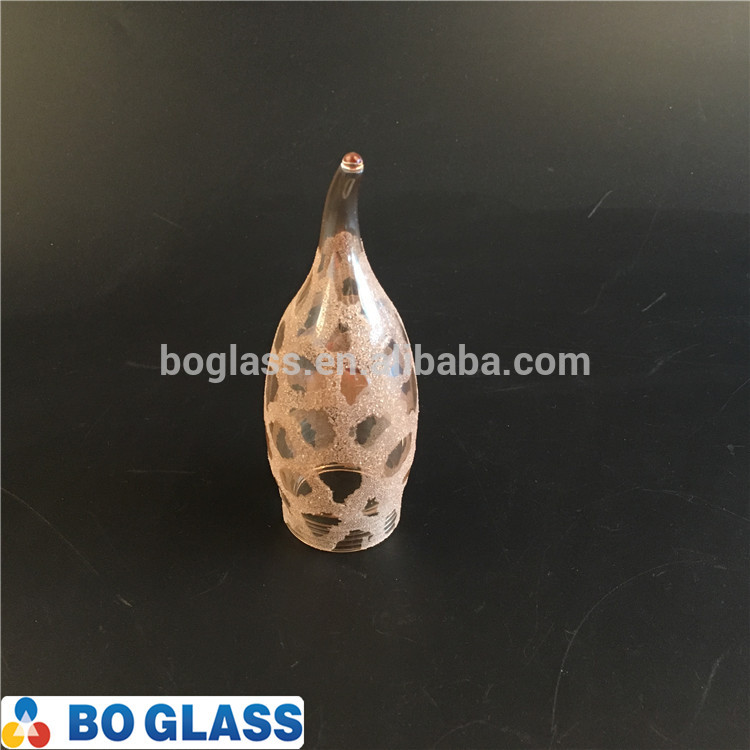 wholesale china manufacturer unique shape high borosilicate glass bulb lamp shade & cover for home