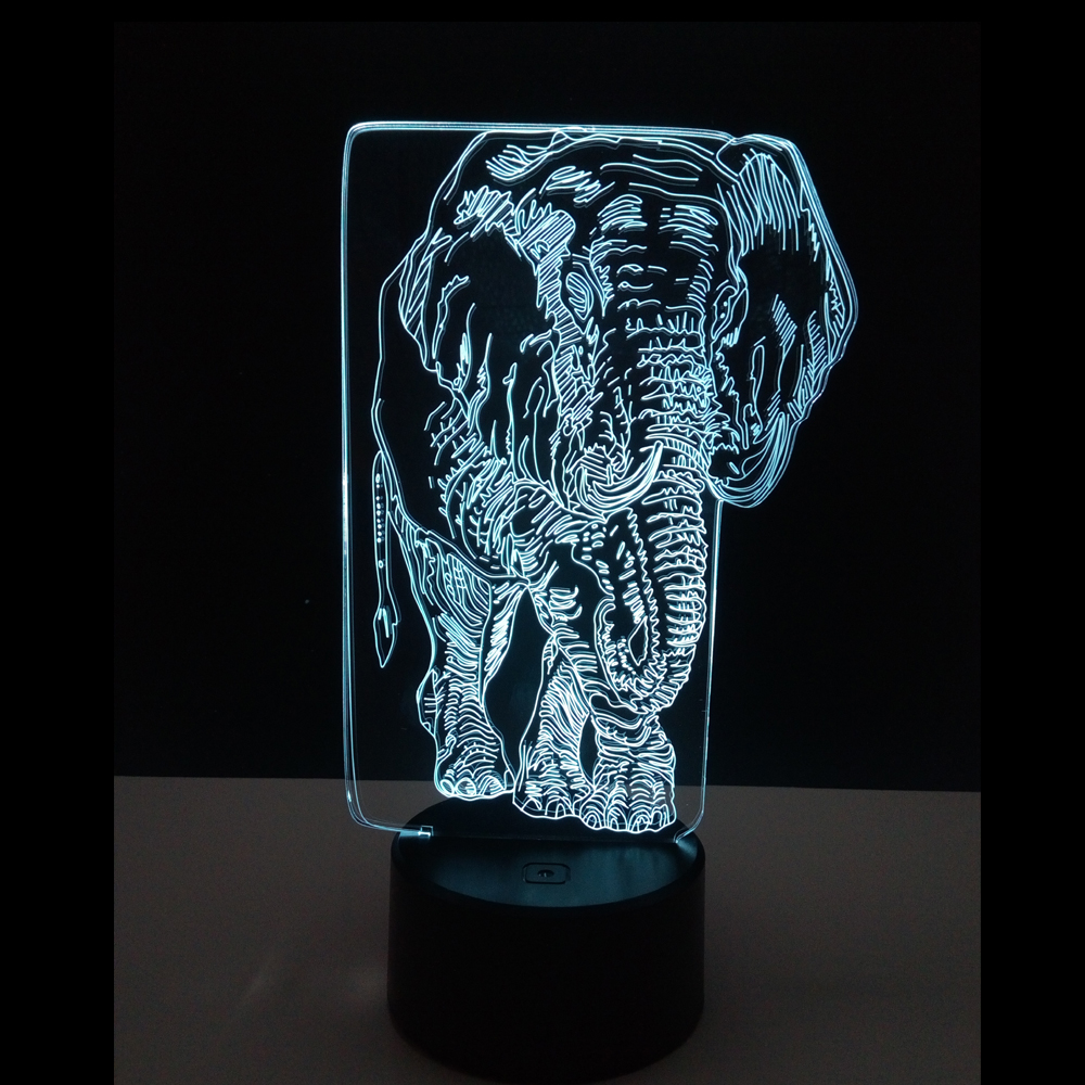 Hot Sale 3D Night Light Exported Model Customizable Panel RGB Touch Button Type Desk Lamp with China Factory Price
