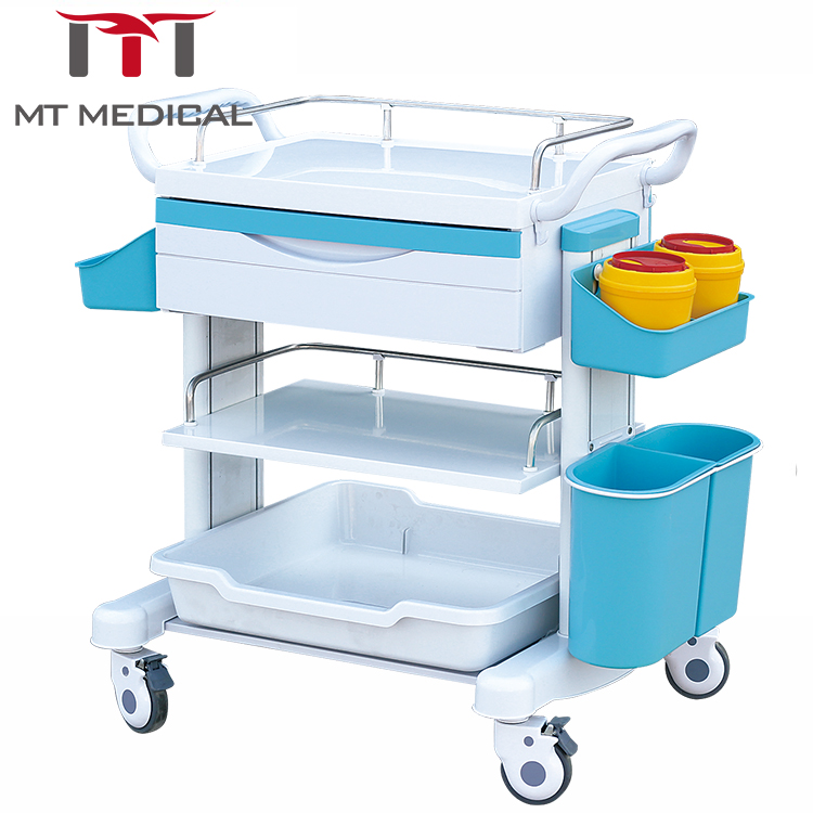 Mobile plastic treatment trolley