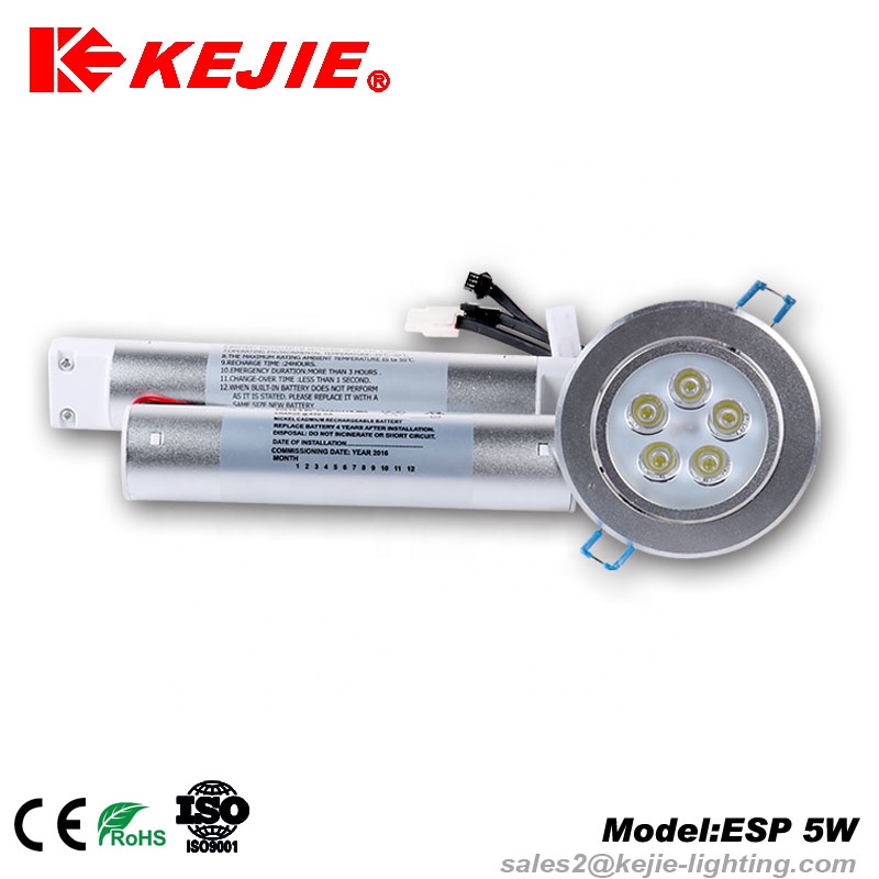 Kejie hot sale 1W recessed led emergency down light with small lamp holder