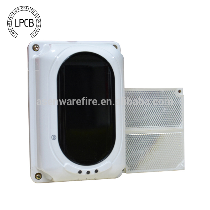 Hot sell!!Infrared 2 wire Conventional Beam Smoke Detector with reflector AW-BK901