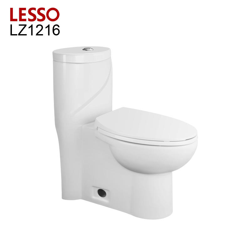 LESSO LZ1216 China supplier high quality water closet toto one piece toilet