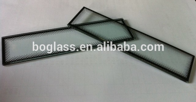 high quality home appliance tempered glass with silkscreen print