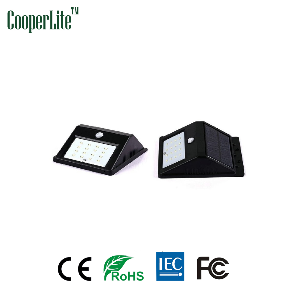 CooperLite 20 led solar sensor wall light