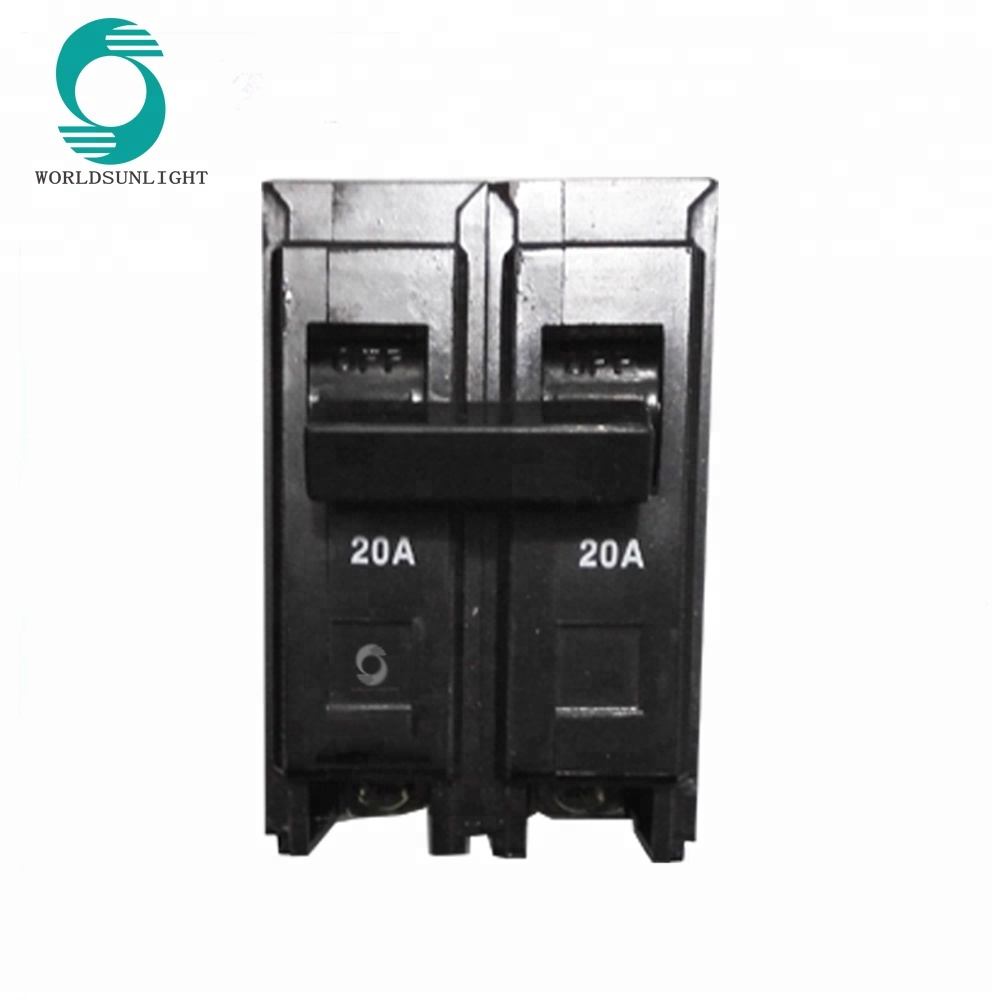 IP20 BH-P series plug in type black 40A 2P 6KA mcb miniature circuit breaker
