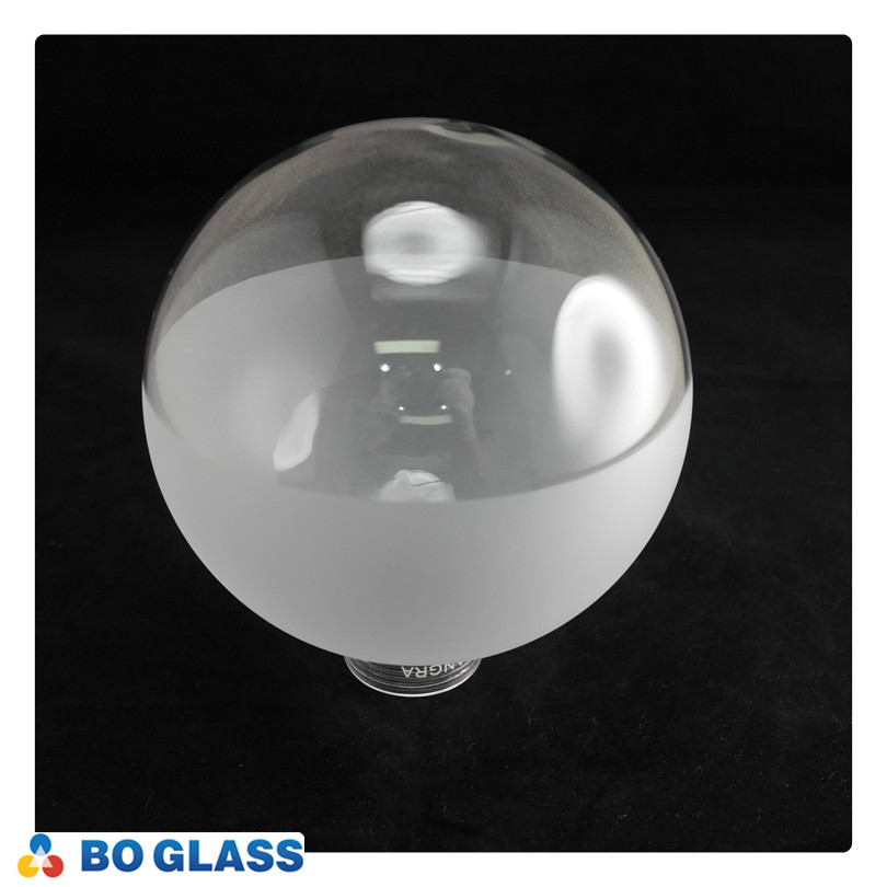 China factory E27 screw frosted globe bulb high borosilicate glass lamp shade