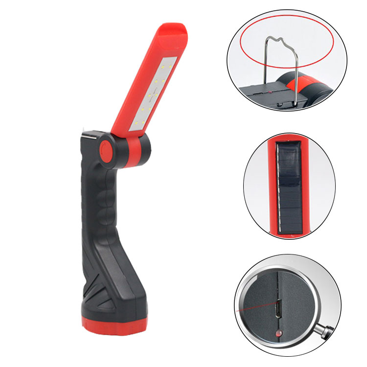 Solar Powered Outdoor Searchlight Emergency Hand Held Spot Light Multifunctional Work Lamp