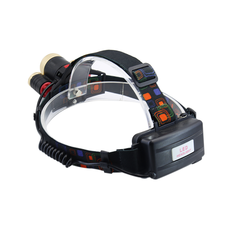 Best selling outdoor Waterproof 1000 lumen 18650 Rechargeable 3LED Headlamp