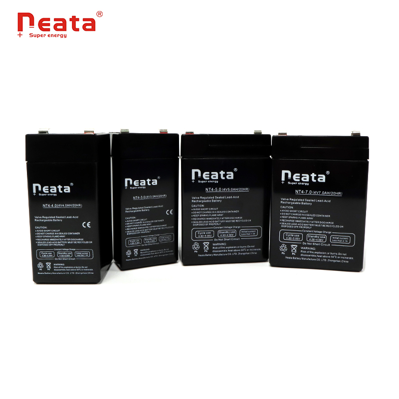 Maintenance free 4v 4ah gel battery agm battery 47*47*106mm