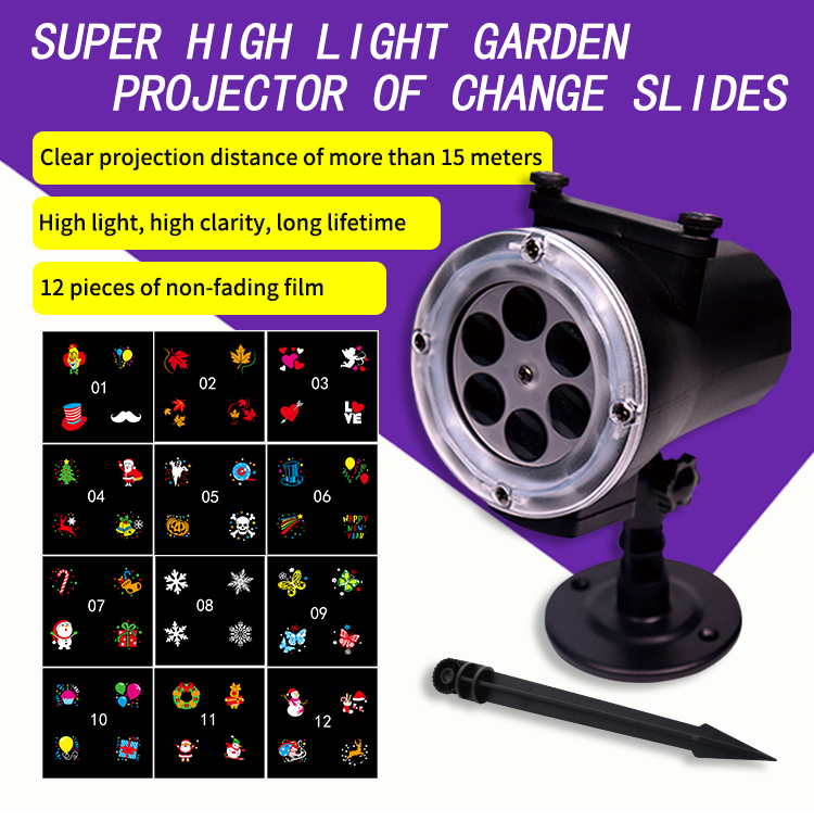 Factory price logo laser projector light light touch mini projector light rotating projector