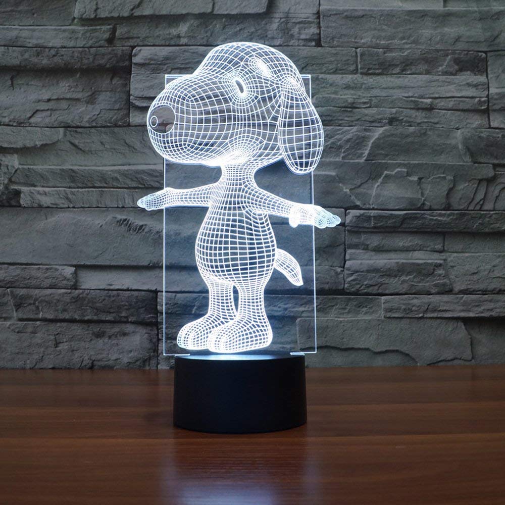 Multicolor Change Illusion 3 Led Night Light 3D Visual Led Night Light 3D Night Lamp for Kids USB Desk