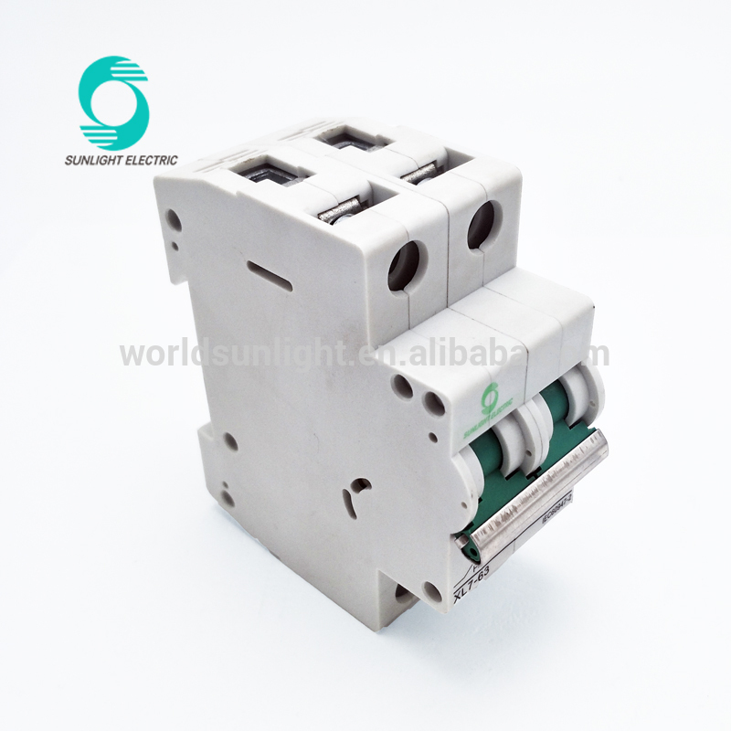 PV system IEC 60947-2 approval 35MM DIN RAIL c20 DC 500V 20A 6kA double pole dc miniature circuit breaker mcb