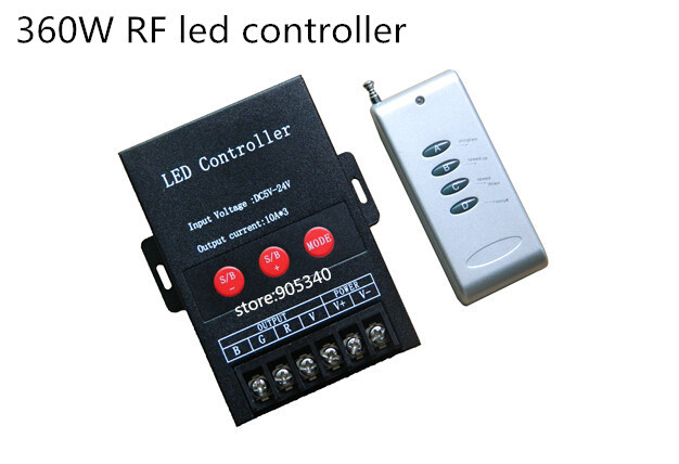 DC5-24V 360W 4 keys RGB RF led controller with factory price