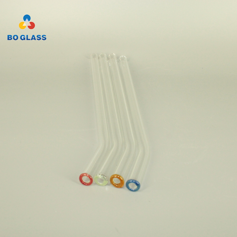 Eco-friendly Reusable Borosilicate Pyrex Glass Drinking Straws