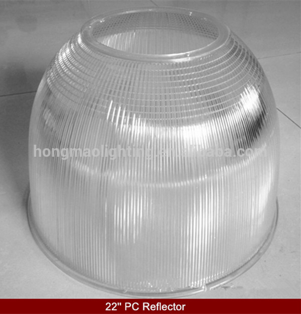 ce rohs 80W led high bay pc lampshade 22'' acrylic reflector with bottom cover ring and spring