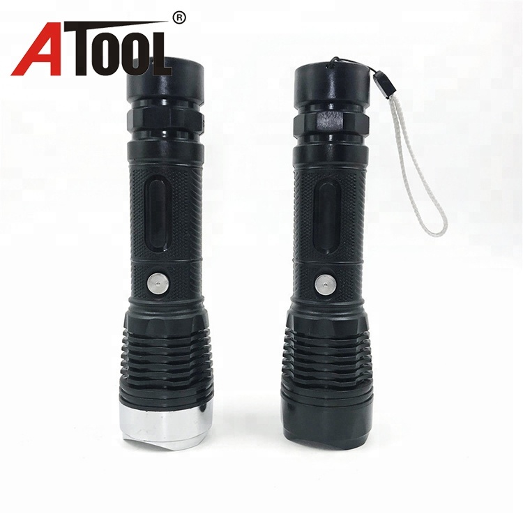 Hot design super bright torchlight ABS plastic rechargeable led torch flashlight