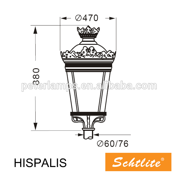 HISPALIS.S2 Best Price Ningbo OEM Aluminum Glass Wholesale Outdoor Hanging Old Street Lights For Sale