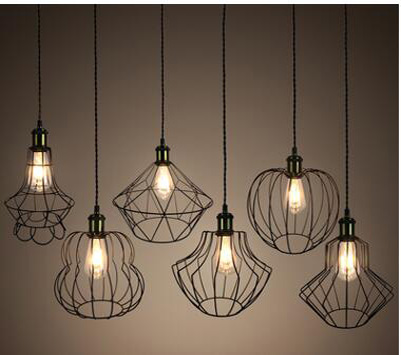 iron simple modern ceiling fixture and pendant light
