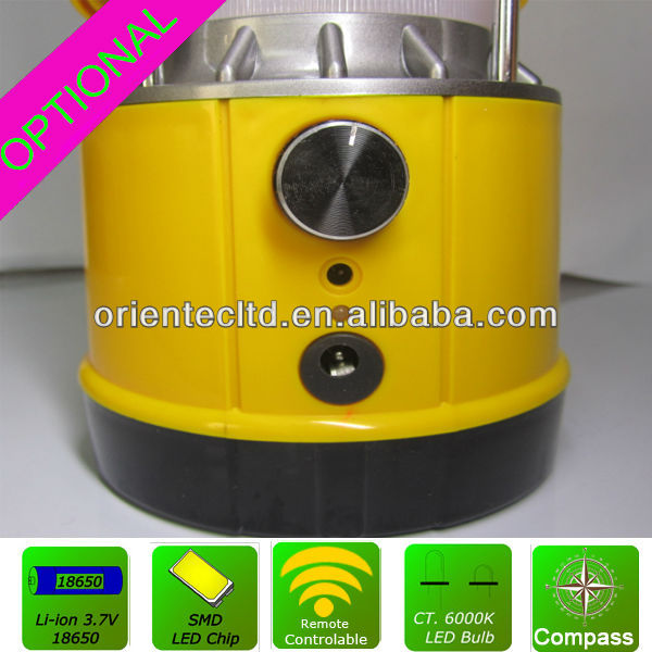 Latest hot Li-ion battery solar camping light