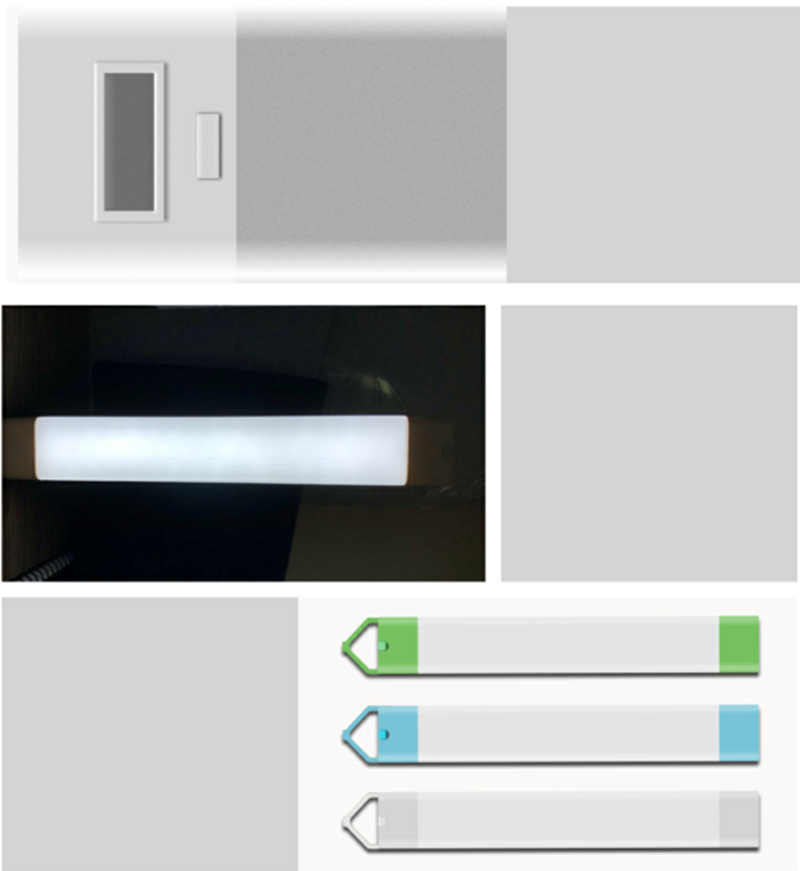 5W Emergency rechargeable lamp fluorescent tube with solar panel