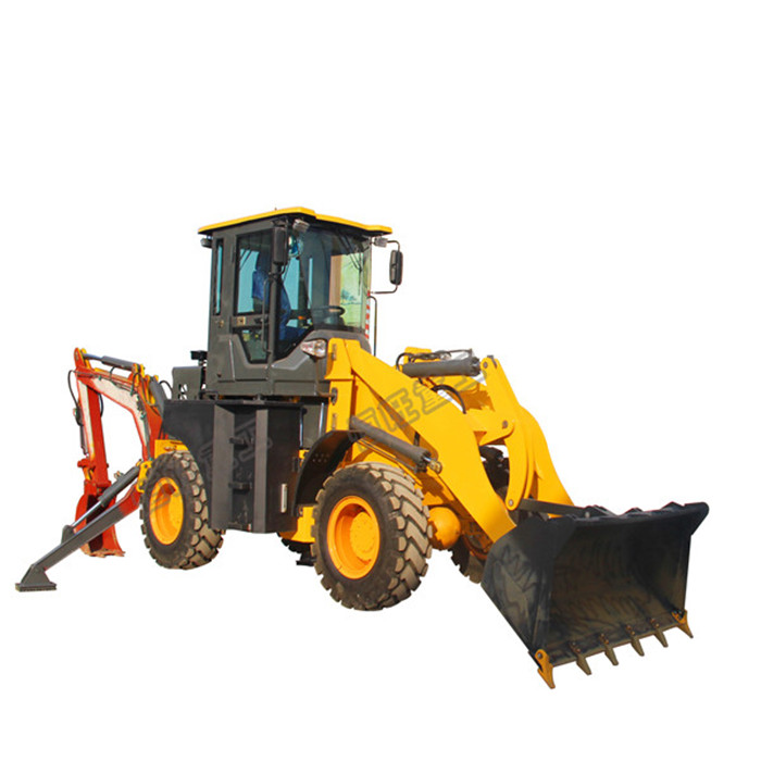 mini tractor with front end loader and backhoe